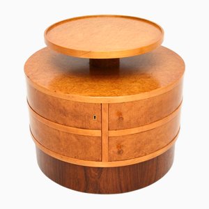 Art Deco Birds Eye Maple Occasional Table, 1930s