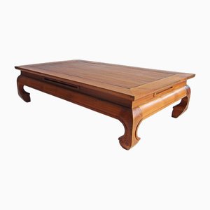 Mesa de centro y té Sumatra de teca de Gunter Lambert, años 90