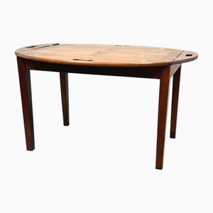 Mahogany Georgian Oval Butlers Tray on Stand, 1800