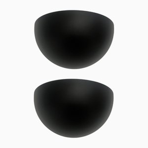 Mid-Century Modern Black Metal Wall Sconces from Estiluz, 1970s, Set of 2
