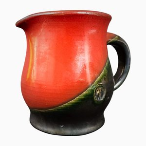 Modern Art Ceramic Pitcher by Michel Poully, 1950s