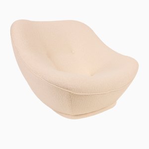 French Loung Chair in Fabric from Dedar, France, 1970s