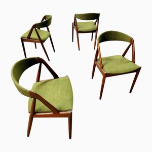Sedie da pranzo modello 31 attribuite a Kai Kristiansen, 1970, set di 4