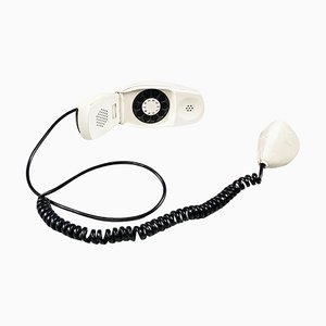 German Modern White Telephone Mod. Grillo attributed to Zanuso Sapper for Siemens, 1960s
