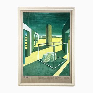 Stampa italiana moderna su carta per il Salone del Mobile di Milano attribuita a B&B Italia, 1983