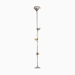 Italian Modern Steel Floor-to-Ceiling Lamp attributed to Francesco Fois for Reggiani, 1970s