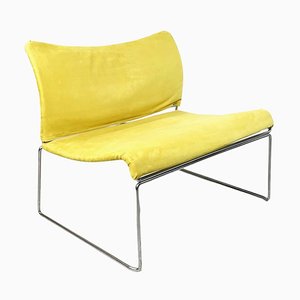 Italian Modern Yellow Model Saghi Dining Chair attributed to Kazuhide Takahama for Gavina, 1970s