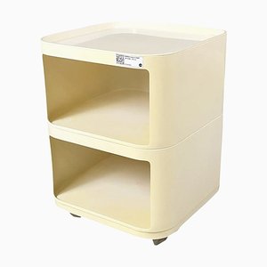 Italienische Space Age Kommode in Rot, Castelli zugeschrieben für Kartell, 1970er
