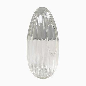 Modern Italian Glass Vase with Round Seed Shape by Roberto Faccioli, 1990s