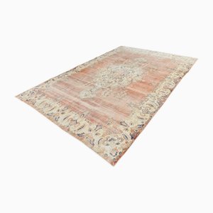 Vintage Pastell Teppich aus Wolle