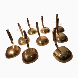 Large Wall Light in Brass and Bronze from Lumi Milan, 1960s