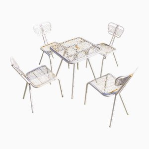 Set da giardino attribuito a René Malaval, anni '50, set di 5