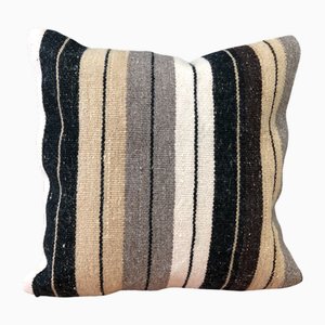 Housse de Coussin Kilim Rayée d'Anatolie, 1960s