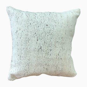 White Handwoven Cushion Cover, 1960s