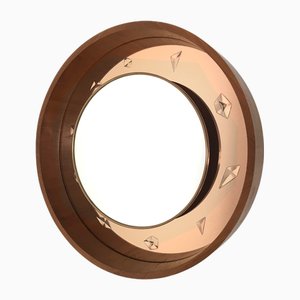 Espejo de pared iluminado atribuido a Guglielmo Ulrich para Fontana Arte, Italia, años 50