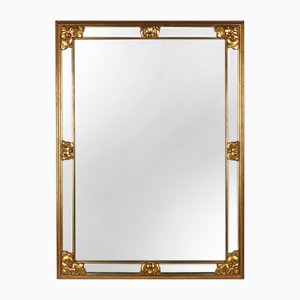 Large Gilded Mirror, Belgium, 1950s