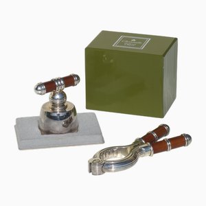 Talisman Sienna Champagne Cap and Bottle Opener from Christofle, 1960s, Set of 2