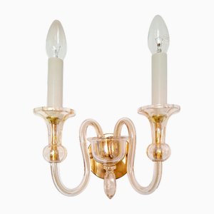 Vintage German Two-Armed Wall Lamp from Palwa, 1960s