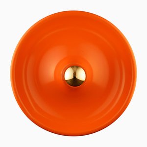 German Orange Waterdrop Wall or Ceiling Lamp from Holländer, 1960s