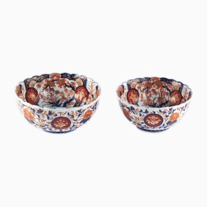 Antique Japanese Imari Bowls, 1900, Set of 2