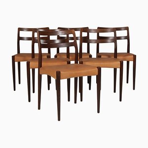 Anna Dining Chairs attributed to Johannes Andersen for Uldum Møbelfabrik, Set of 6