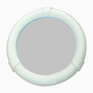 Specchio grande Mid-Century rotondo con sezioni decorative, anni '70