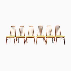 Eva Dining Chairs by Niels Koefoed for Koefoeds Hornslet, 1960s, Set of 6