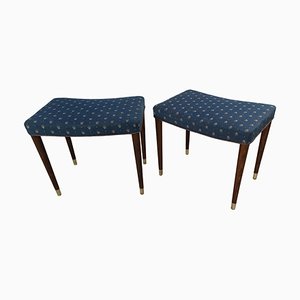 Set of Fully Restored Danish Art Deco Stools by Robert Rasmussen, 1930s