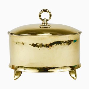 Art Nouveau Brass Box by Otto Prutscher for Melzer & Neuhardt, 1920s