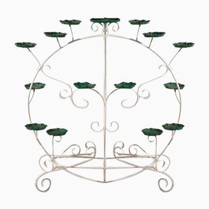 Vintage Garten Blumentopf aus Schmiedeeisen, 1920