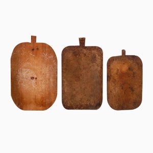 Große Vintage Schneidebretter, 1920, 3er Set