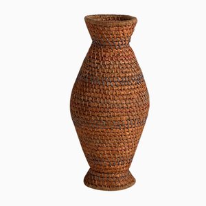 Vintage Vase aus Korbgeflecht, 1920