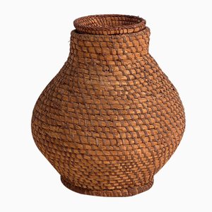 Vintage Basket with Lid, 1920