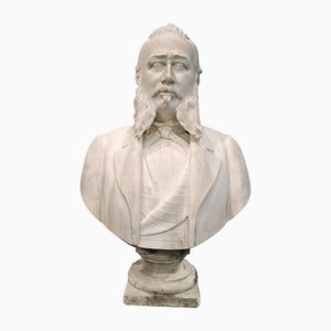 Gaspare Galeazzi, Busto de caballero, década de 1800, Mármol