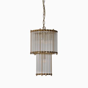 Small Double Monza Chandelier from Pure White Lines