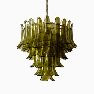 Small Green Petalo Chandelier from Pure White Lines