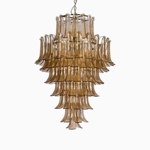 Large Amber Petalo Chandelier from Pure White Lines