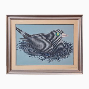 Aldo Turchiaro, Pájaro, 1973, Pintura al óleo