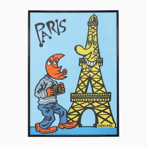 The Moon Man in Paris Poster von Hervé Di Rosa, 1992