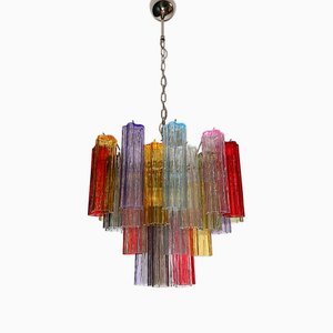 Murano Glasröhren Kronleuchter, 1990er