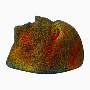 Sculpture Murale Tête de Kosta Boda, Smaland, Suède, 1960s