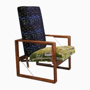 Art Deco Oak Adjustable Armchair from Designers Guild, 1920s
