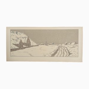 Henri Rivière, La Neige, Lithographie