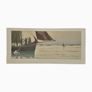 Henri Rivière, La Féérie des Heures: Le Calme Plat, Lithographie