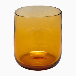 Große Bernsteingelbe Brille von Federico Peri, 2er Set