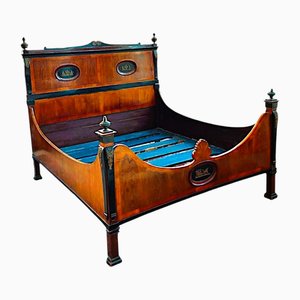 Large Antique Empire Bed, Early 19th Century
