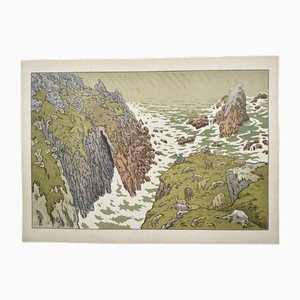 Henri Rivière, Les Aspects de la Nature: La Falaise, Lithographie