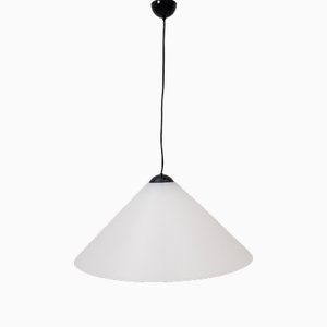 Lampada Snow 492 in metacrilato bianco attribuita a Vico Magistretti per Oluce, Italia, anni '70