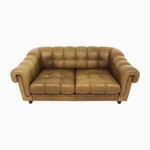 Vintage Swedish Leather Sofa, 1990