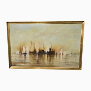 Peter Dunn, Marine Landscape, 1970, Oil on Canvas